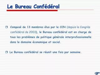 le bureau conf d ral
