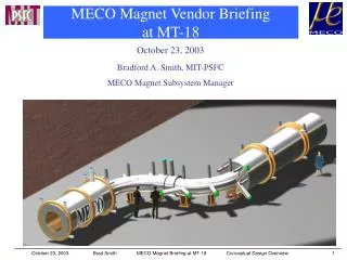 MECO Magnet Vendor Briefing at MT-18