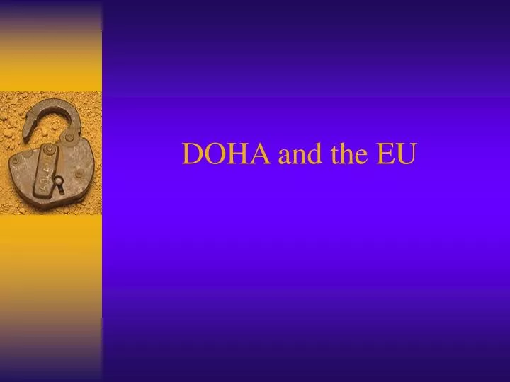 doha and the eu