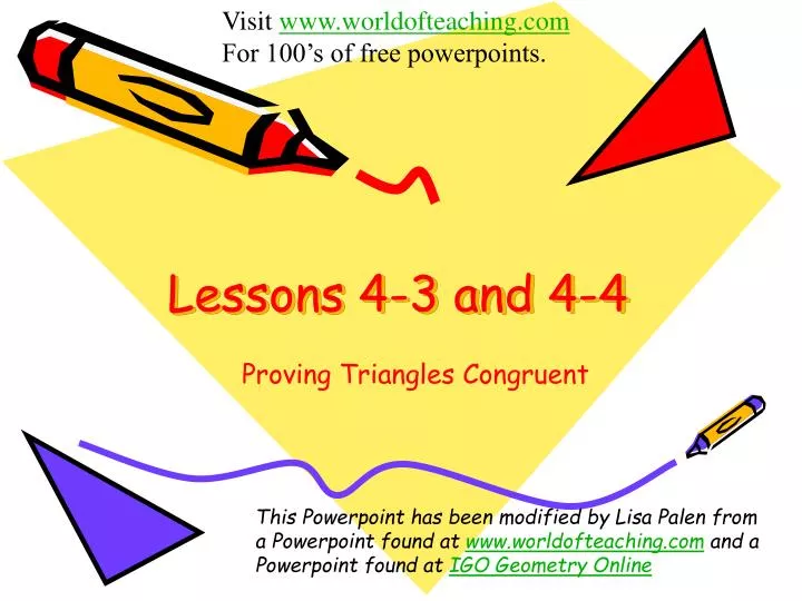 lessons 4 3 and 4 4