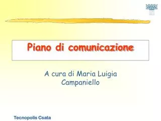 piano di comunicazione