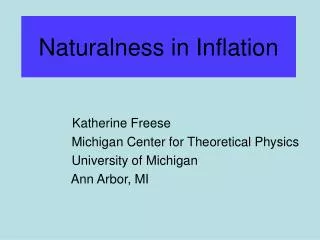 Naturalness in Inflation