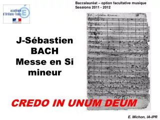 j s bastien bach messe en si mineur