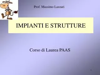 impianti e strutture