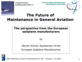 The Future of Maintenance in General Aviation
