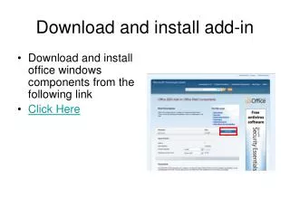 Download and install add-in