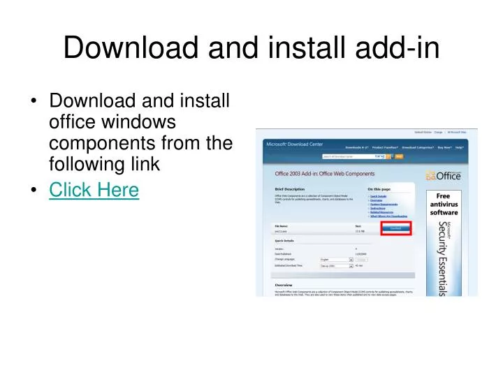 download and install add in
