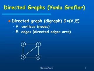 directed graphs yonlu graflar