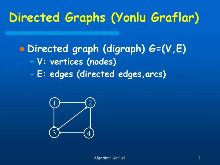 directed graphs yonlu graflar