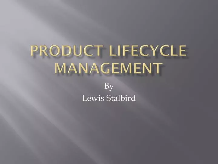 product lifecycle management