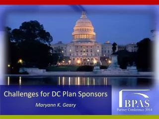 Challenges for DC Plan Sponsors