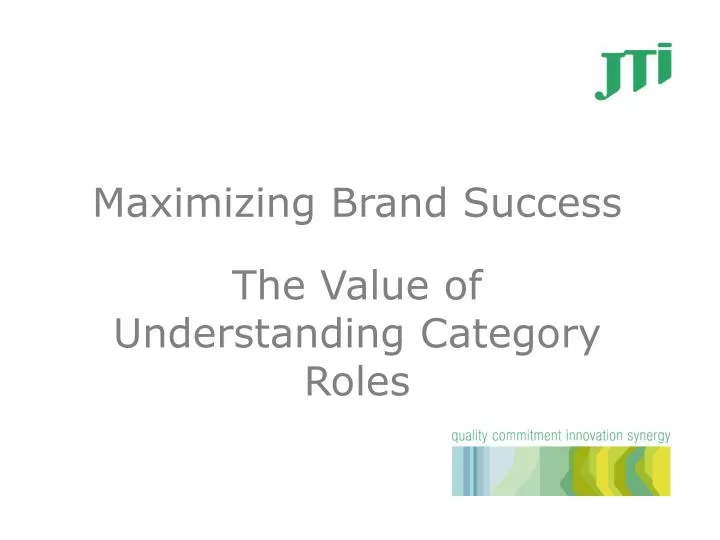 maximizing brand success the value of understanding category roles