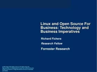 Linux and Open Source For Business: Technology and Business Imperatives