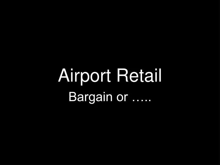 airport retail