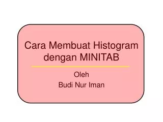 cara membuat histogram dengan minitab