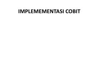 implemementasi cobit
