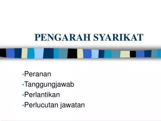 pengarah syarikat