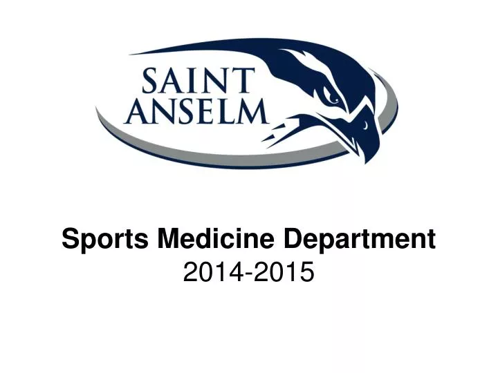 sports medicine department 2014 2015