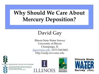 Why Should We Care About Mercury Deposition?