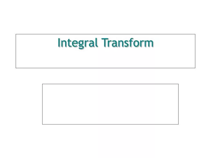 integral transform