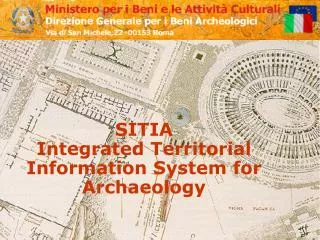 SITIA Integrated Territorial Information System for Archaeology