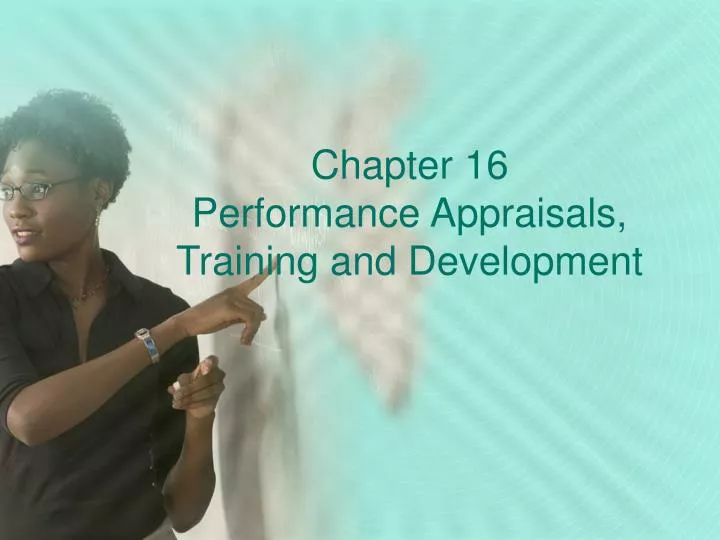 chapter 16 performance appraisals training and development