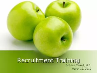 Recruitment Training