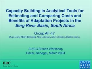 AIACC African Workshop Dakar, Senegal, March 2004