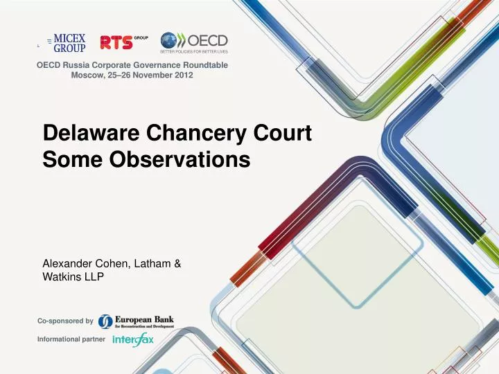 delaware chancery court some observations