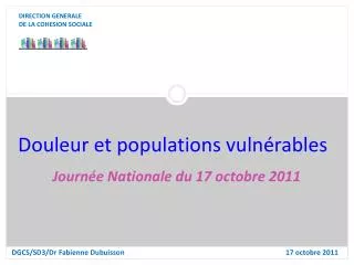 douleur et populations vuln rables
