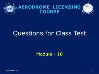 Questions for Class Test Module - 10