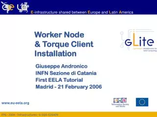 Worker Node &amp; Torque Client Installation