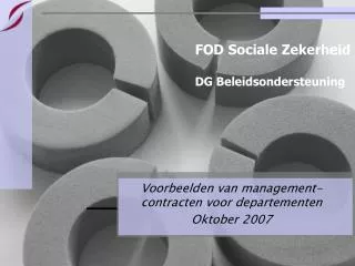 voorbeelden van management contracten voor departementen oktober 2007