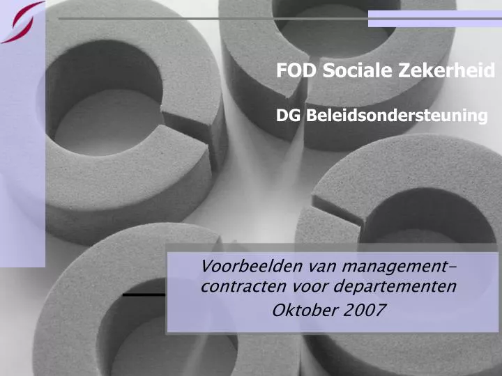 voorbeelden van management contracten voor departementen oktober 2007