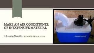 DIY: Make air conditioner at your own