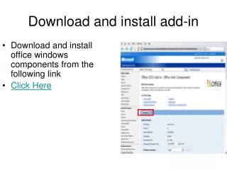 Download and install add-in