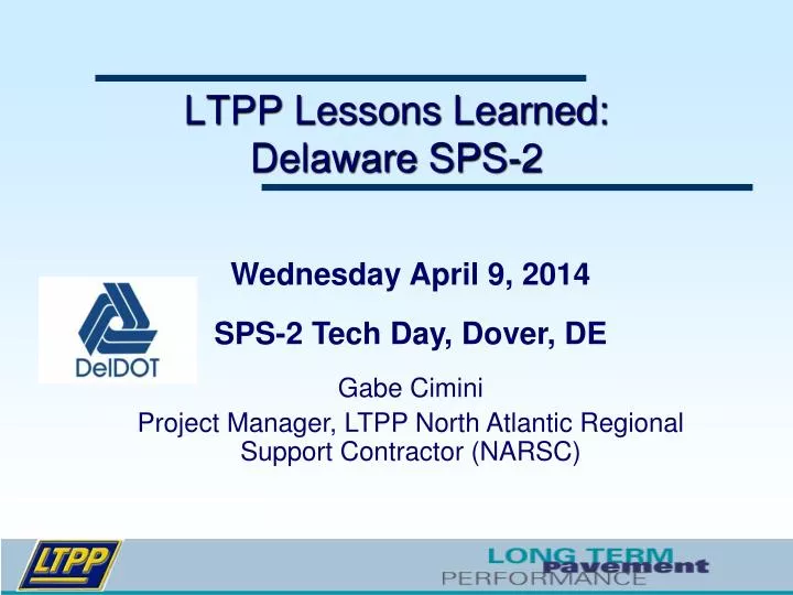 ltpp lessons learned delaware sps 2