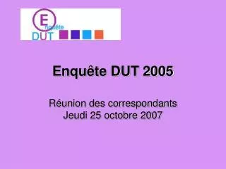 enqu te dut 2005