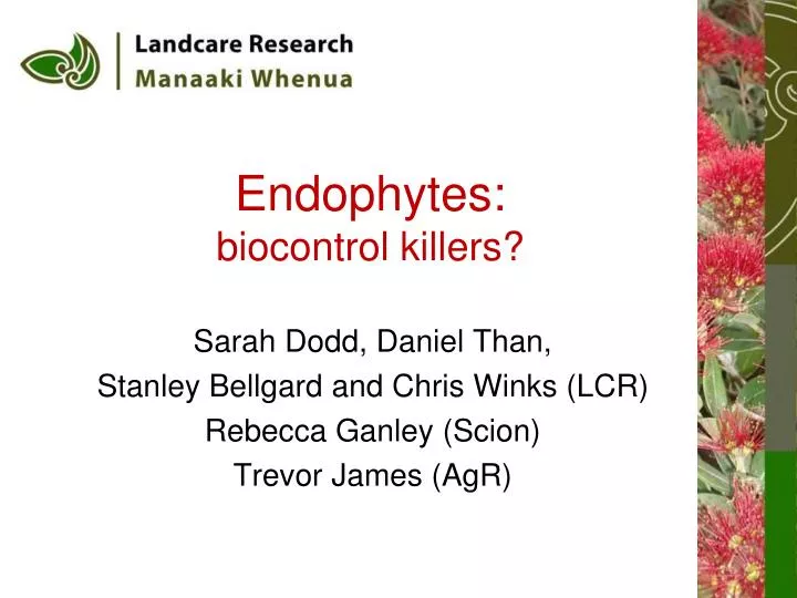 endophytes biocontrol killers