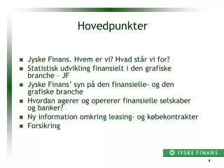 hovedpunkter