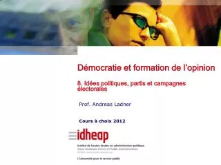 prof andreas ladner cours choix 2012