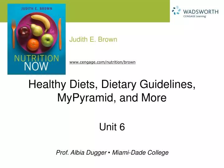 healthy diets dietary guidelines mypyramid and more