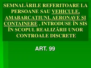art 99