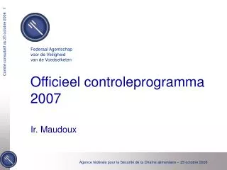 officieel controleprogramma 2007