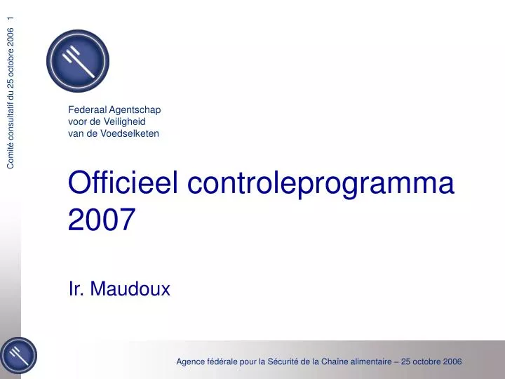officieel controleprogramma 2007