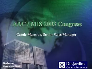 AAC / MIS 2003 Congress