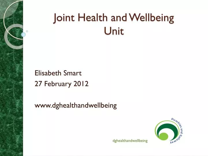 joint health and wellbeing unit