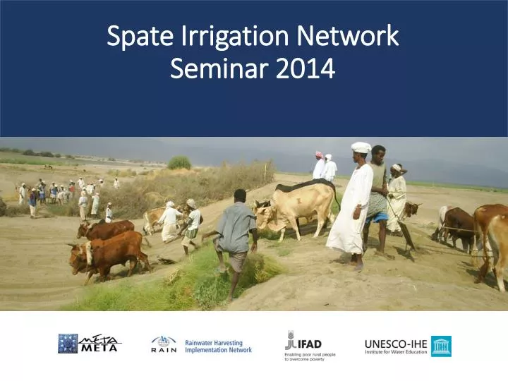 spate irrigation network seminar 2014