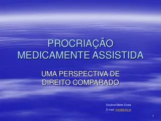 procria o medicamente assistida