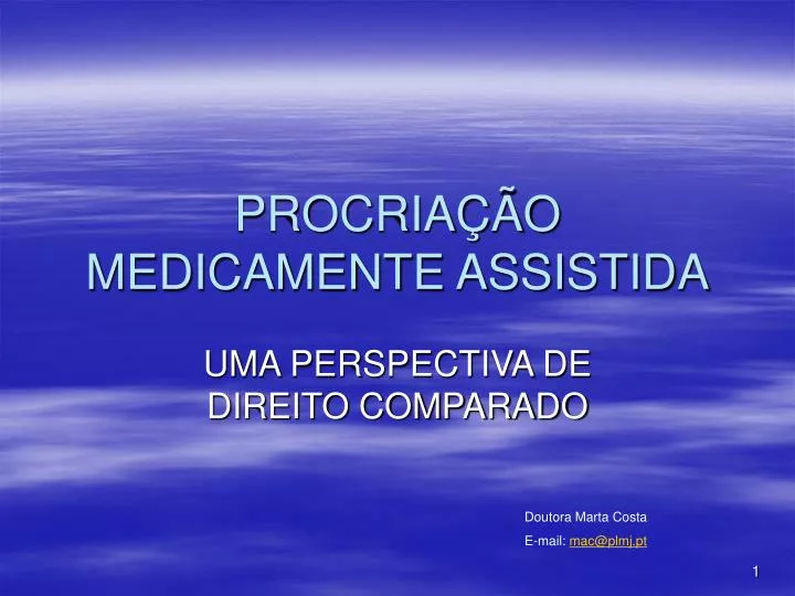 procria o medicamente assistida